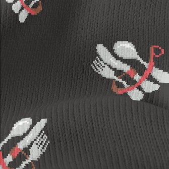 Pixel Style Tableware Stretch Jersey