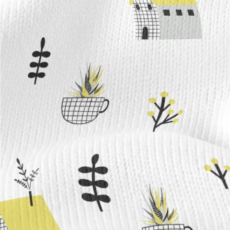 Simple Style House Teacup Stretch Jersey