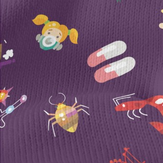 Allergy And Allergens Pattern Stretch Jersey