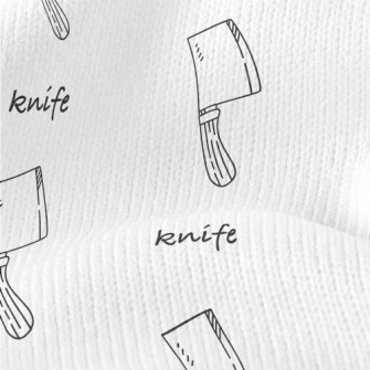 Kitchen Knife With Simple Line Stretch Jersey
