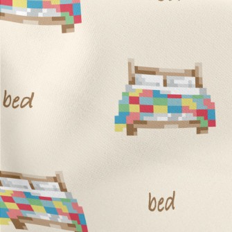 Pixel Style Colorful Bed Lightweight Cotton Poplin