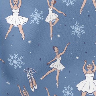 Woman Dancing Ballet Lightweight Cotton Poplin
