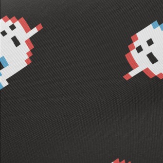 Pixel Style Ghost Midweight Cotton Poplin