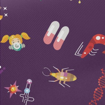 Allergy And Allergens Pattern Midweight Cotton Poplin