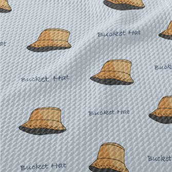 Plain Style Bucket Hat Birdseye Piqué