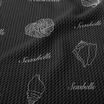 Simple Line Shells Birdseye Piqué