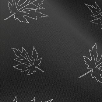 Maple Leaf With Simple Lines Chiffon