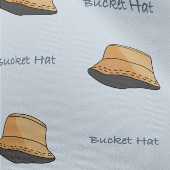 Plain Style Bucket Hat Chiffon