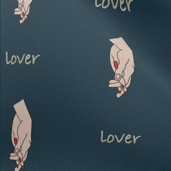 Loving Hand In Hand Pattern Chiffon