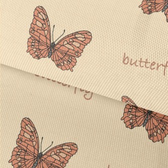Detailed Realistic Butterfly Waterproof Oxford