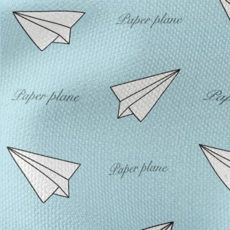 White Paper Airplane Waterproof Canvas