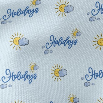 Lovely Sun And Holiday In Engl Waterproof Canvas