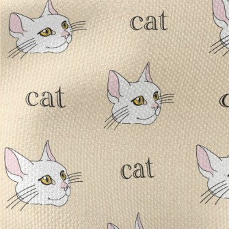 Realistic And Simple Cat Waterproof Canvas