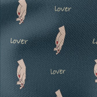 Loving Hand In Hand Pattern Waterproof Canvas