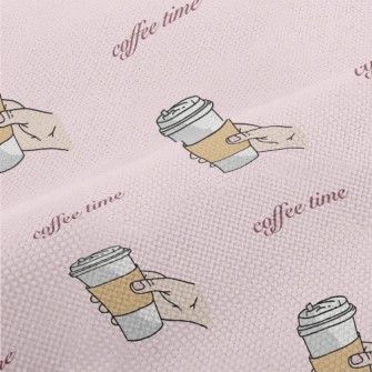 Hands Holding Aromatic Coffee Performance Linen