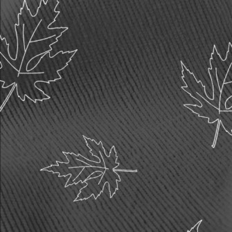 Maple Leaf With Simple Lines Standard Corduroy