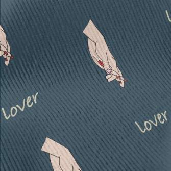 Loving Hand In Hand Pattern Standard Corduroy