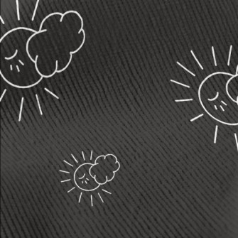Simple Lines Of Sun And Clouds Standard Corduroy