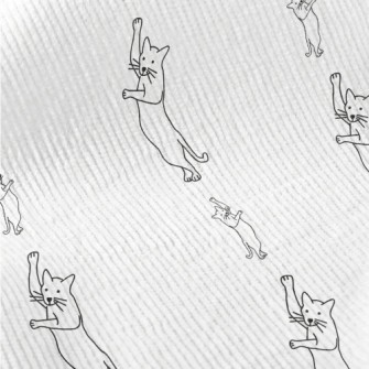 Standing Dancing Cat Standard Corduroy
