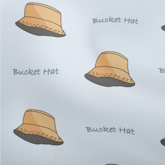 Plain Style Bucket Hat Dobby