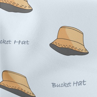 Plain Style Bucket Hat Stretch Ponte