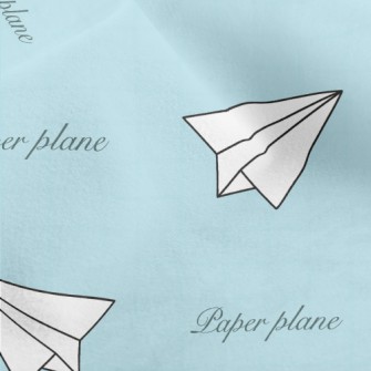 White Paper Airplane Micro Fleece
