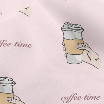 Hands Holding Aromatic Coffee Micro Fleece
