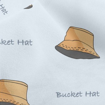 Plain Style Bucket Hat Micro Fleece