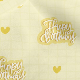 Happy Birthday In English Micro Fleece