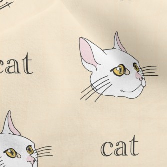 Realistic And Simple Cat Micro Fleece