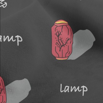 Chinese Style Red Lantern Micro Fleece