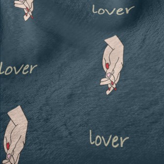 Loving Hand In Hand Pattern Minky