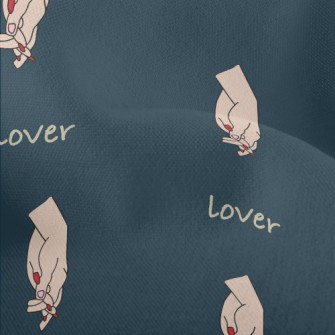 Loving Hand In Hand Pattern Lightweight Performance Linen