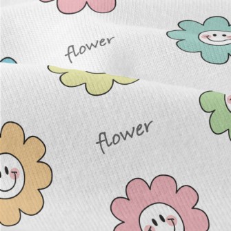 Colorful Smiling Flowers Modern Jersey