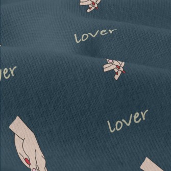 Loving Hand In Hand Pattern Modern Jersey