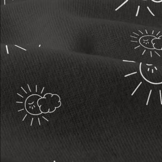 Simple Lines Of Sun And Clouds Modern Jersey