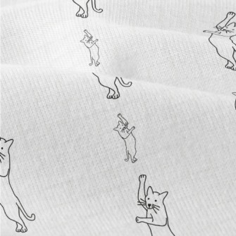 Standing Dancing Cat Modern Jersey