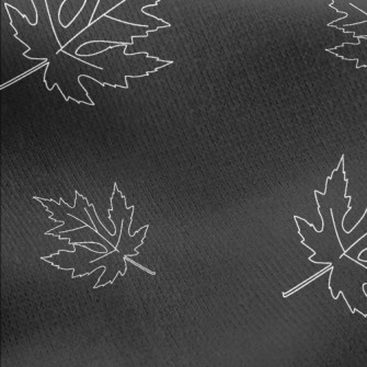 Maple Leaf With Simple Lines Jersey Backed Fleece