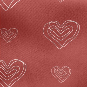 Twisted Lines Love Jersey Backed Fleece