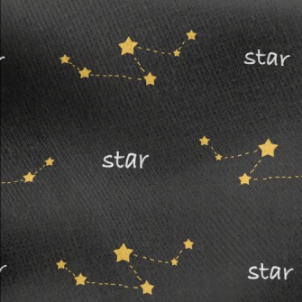 Shining Simple Stars Jersey Backed Fleece