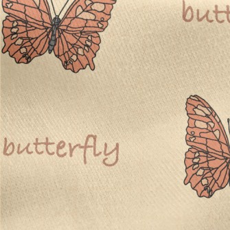 Detailed Realistic Butterfly Jersey Backed Fleece