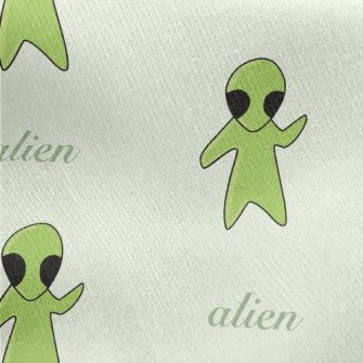 Color Block Simple Alien Jersey Backed Fleece