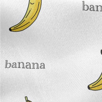 Banana Wearing Sunglasses Jersey Backed Fleece