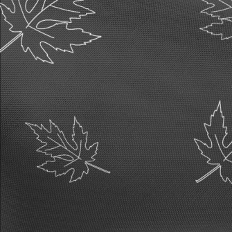 Maple Leaf With Simple Lines Pongee