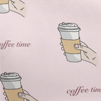 Hands Holding Aromatic Coffee Pongee