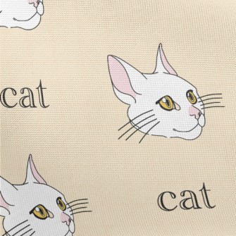 Realistic And Simple Cat Pongee