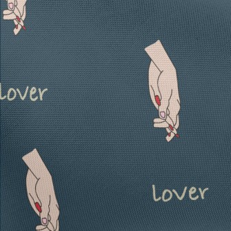 Loving Hand In Hand Pattern Pongee