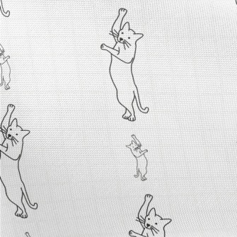 Standing Dancing Cat Pongee