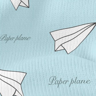 White Paper Airplane Stretch Jersey