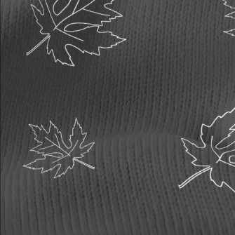 Maple Leaf With Simple Lines Stretch Jersey